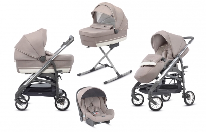 Коляска 3 в 1 Inglesina Trilogy Plus System Quattro Panarea/Chrome Slate