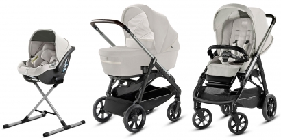 Коляска 3 в 1 Inglesina Aptica System Quattro Iceberg Grey/Black Coffee