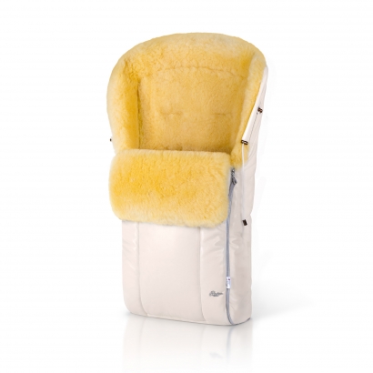 Конверт в коляску меховой Esspero Nicolas Leatherette (натуральная овчина) Cream