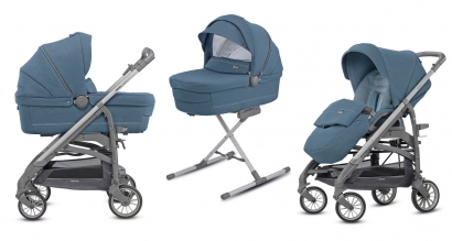 Детская коляска 2 в 1 Inglesina Trilogy System Arctic Blue/City Slate
