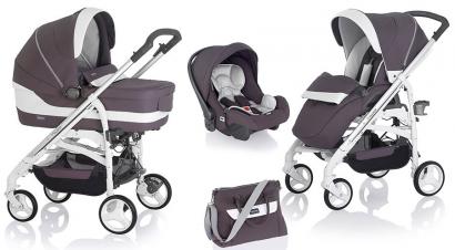 Коляска 3 в 1 Inglesina Trilogy System  Platino  (ручка сплошная)