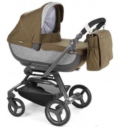 Детская коляска 2 в 1 Inglesina Quad System оливковый/серый