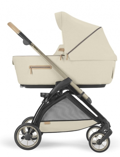 Коляска 3 в 1 Inglesina Electa Element c подставкой под люльку Stand Up Pure Ecru