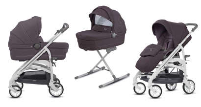 Детская коляска 2 в 1 Inglesina Trilogy System Maroon Glace/City White
