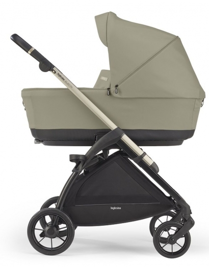 Коляска 3 в 1 Inglesina Electa 2024 (DRW i-Size) с подставкой под люльку Stand Up Nolita Beige