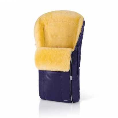 Конверт в коляску меховой Esspero Nicolas Leatherette (натуральная овчина) Aubergine