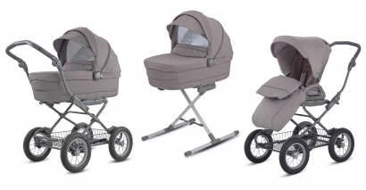 Детская коляска 2 в 1 Inglesina Sofia (шасси Ergo Bike) Sideral Grey