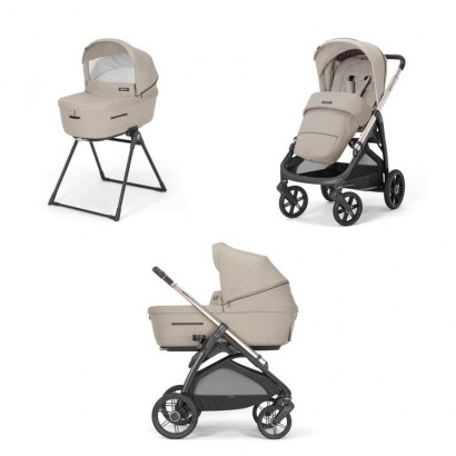 Коляска 2 в 1 Inglesina Aptica 2025 с подставкой под люльку Stand Up New Satin Grey
