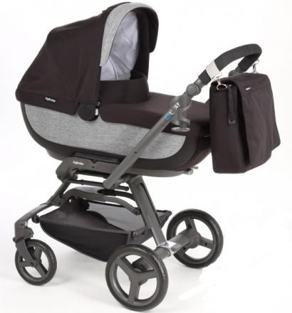Детская коляска 2 в 1 Inglesina Quad System т.коричневый/серый