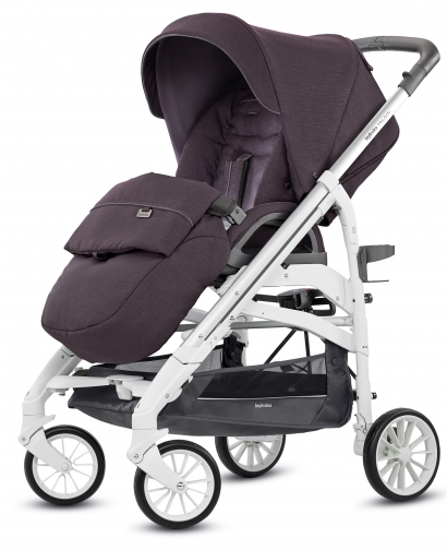 Коляска-трость Inglesina Trilogy All Over Maroon Glace (белое шасси)