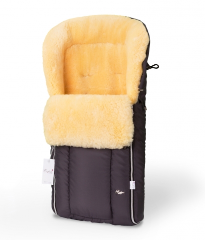 Конверт в коляску меховой Esspero Comfortable (натуральная овчина)  Grey