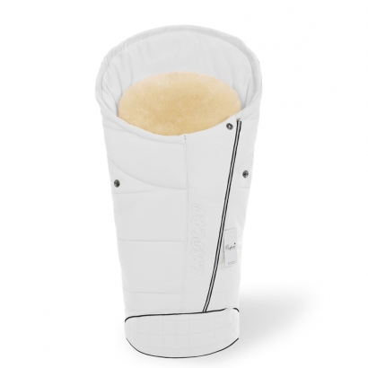 Конверт в коляску Esspero Maris Plus Y (флис + натуральный мех) Milk