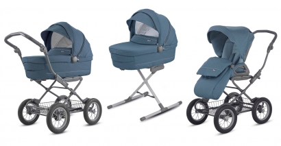 Детская коляска 2 в 1 Inglesina Sofia (шасси Ergo Bike) Artic Blue