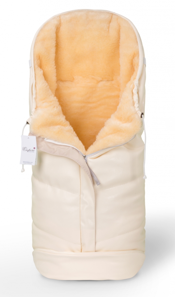 Конверт в коляску Esspero Sleeping Bag Lux (натуральная 100% шерсть) Beige